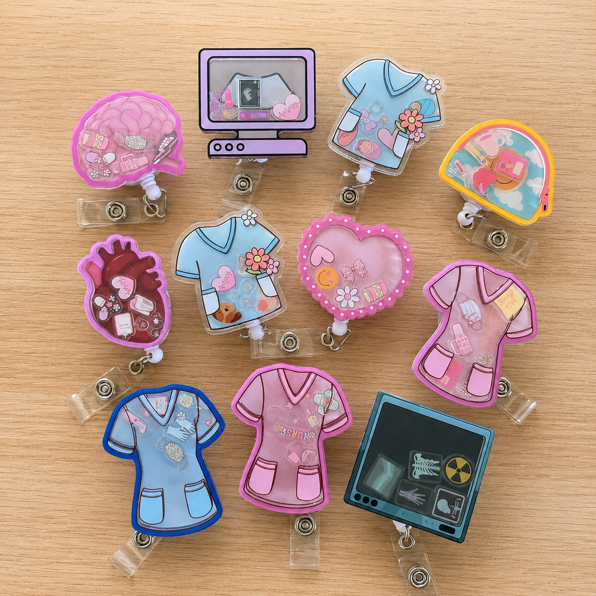 Aged Care Shaker Badge Reel | Retractable ID Badge Holder