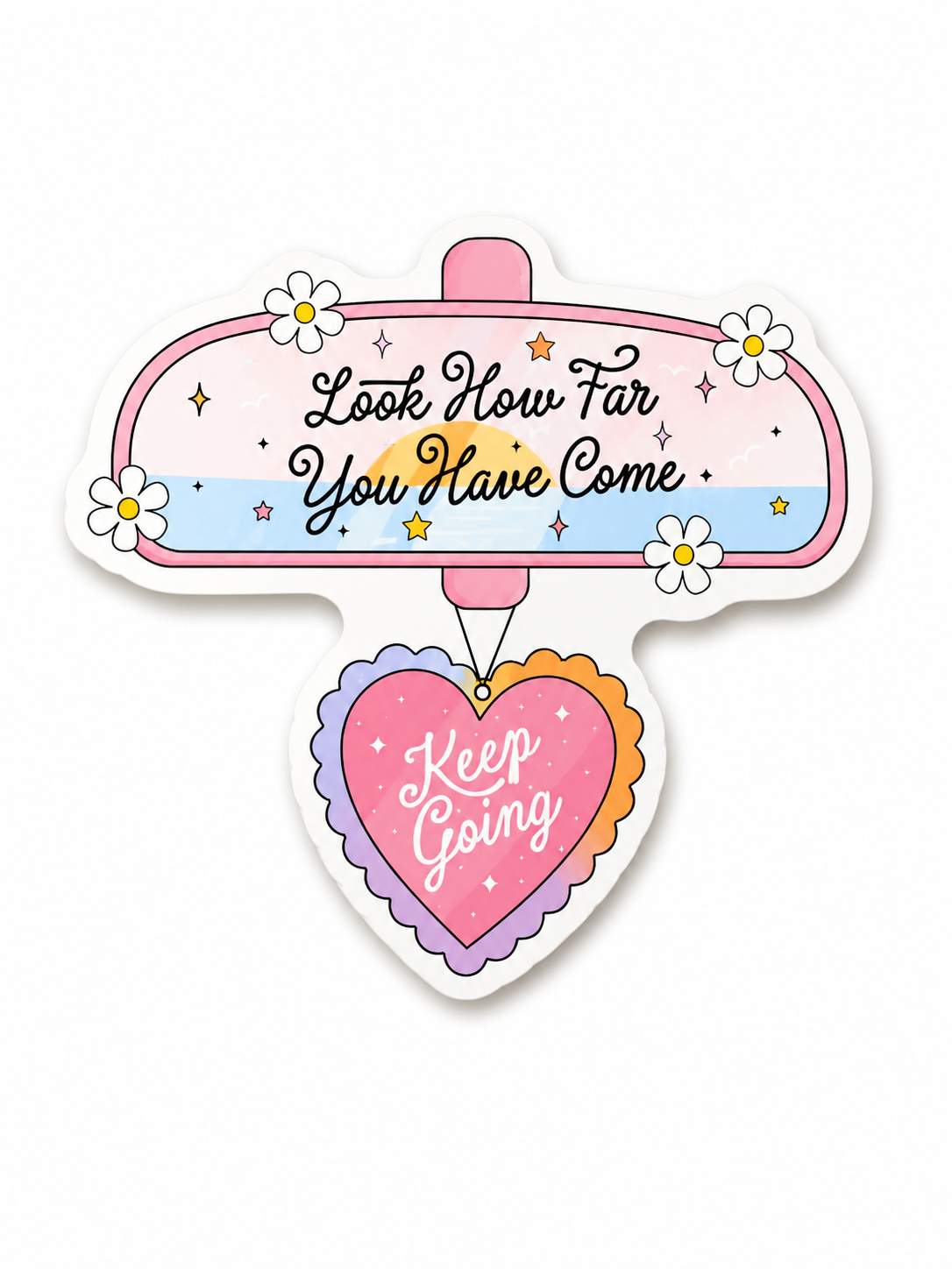 Look how far you have come - Double-sided bookmark with Matte finish