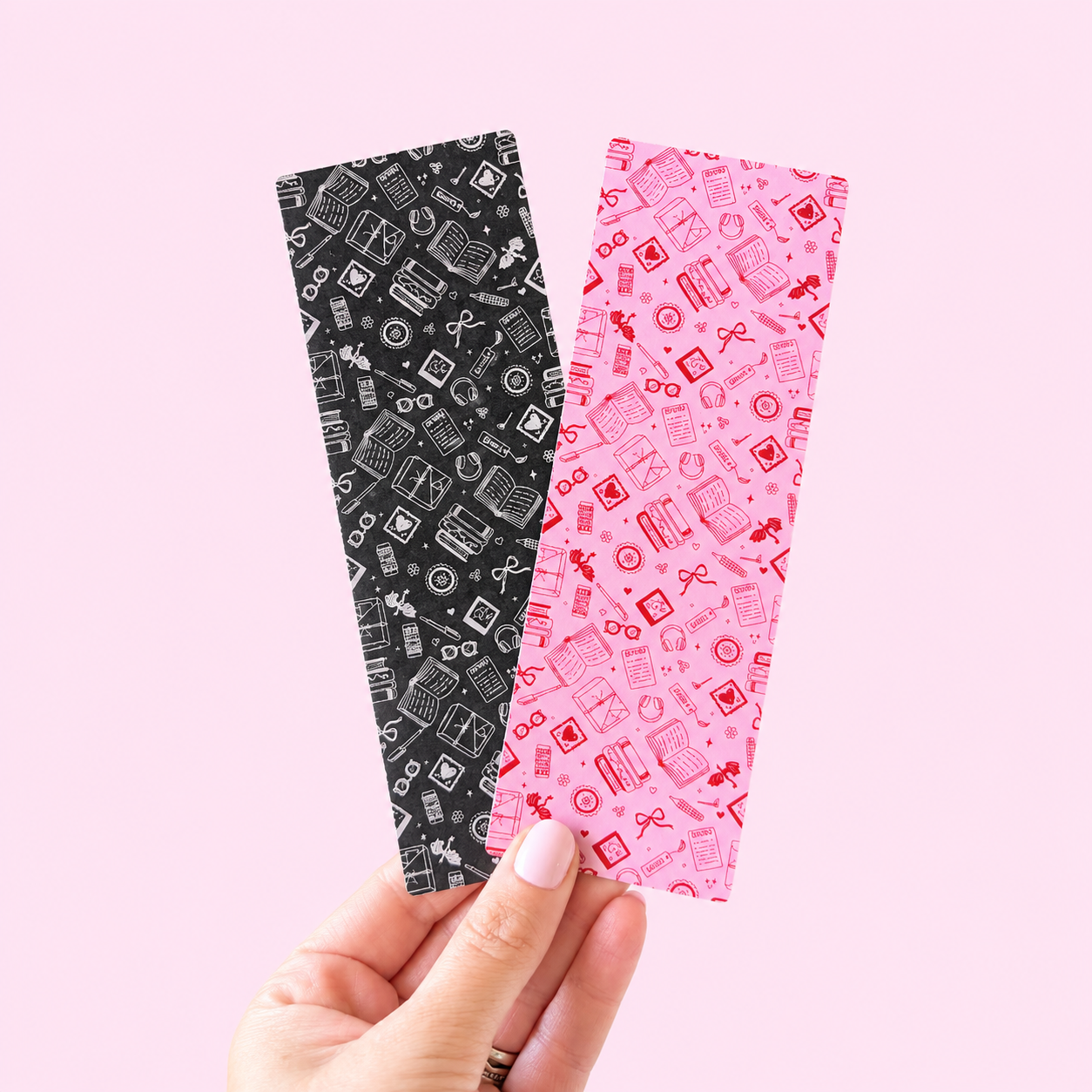 Pink Wednesday - Double-sided bookmark with Matte finish