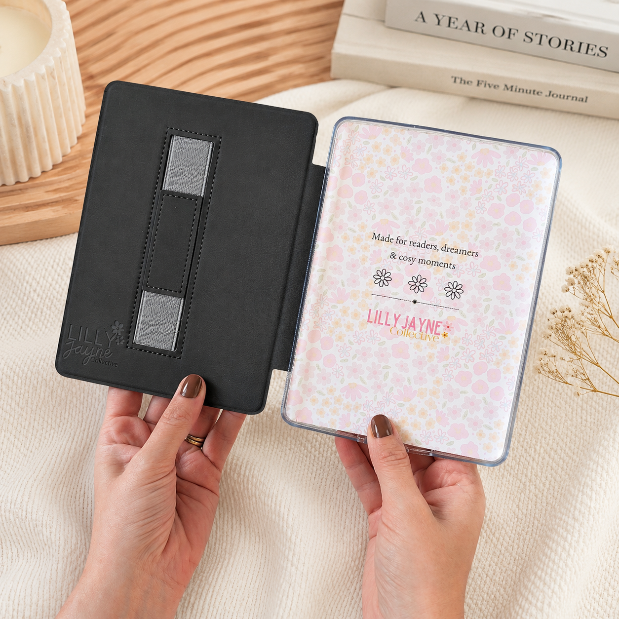 Floral Bow Kindle & Kobo Case | Paperwhite Gen 12, Gen 11 + Kobo Libra Colour