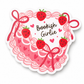 Bookish Girlie Vinyl Sticker | 7cm Bookish Decal | Matte & Holographic Stars Finish