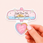 Look how far you have come - Keep going Vinyl Sticker | 7cm Bookish Decal | Matte & Holographic Stars Finish