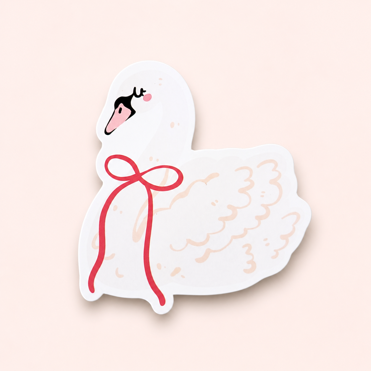 Swan Vinyl Sticker | 7cm Bookish Decal | Matte & Holographic Stars Finish