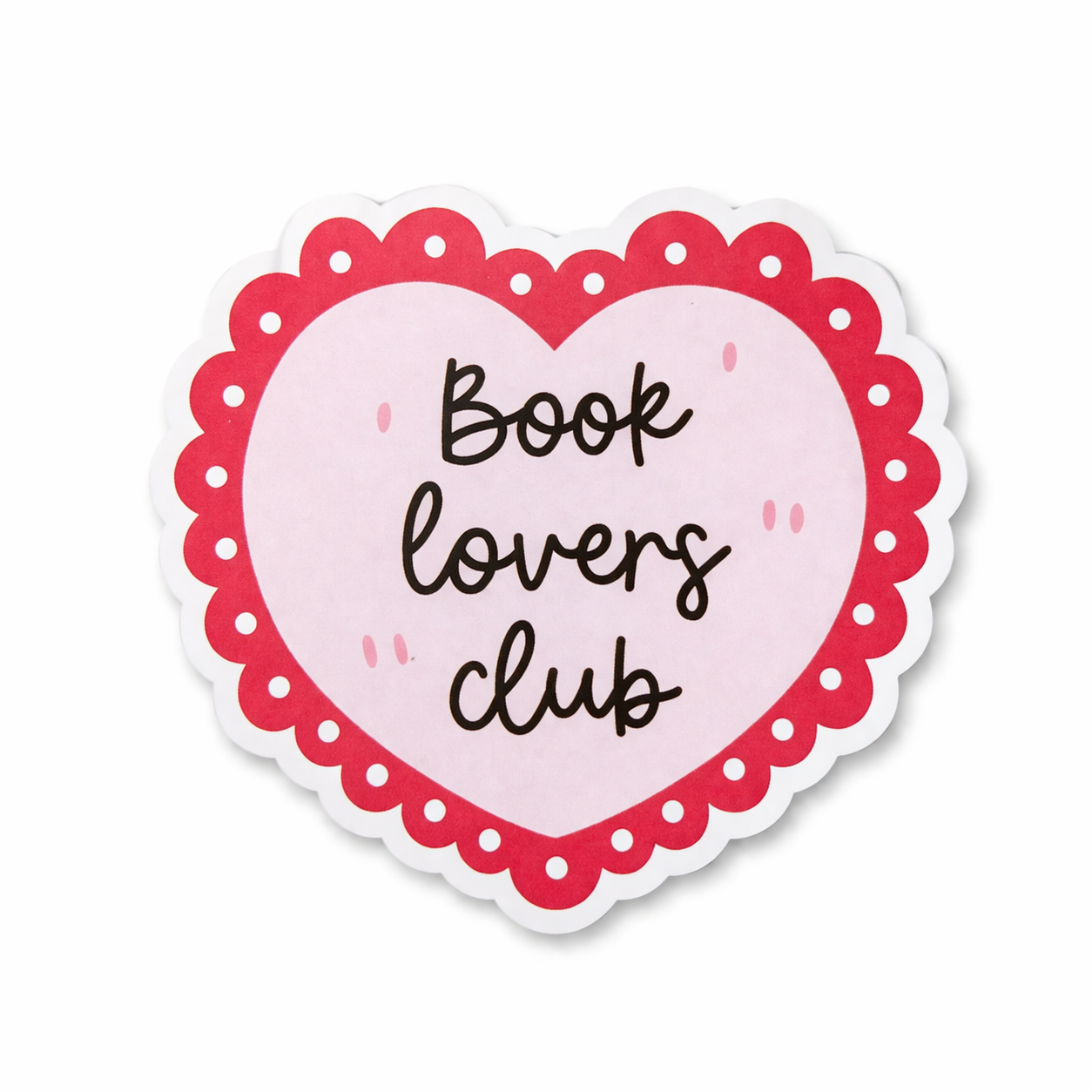 Book Lovers Club Vinyl Sticker | 7cm Bookish Decal | Matte & Holographic Stars Finish