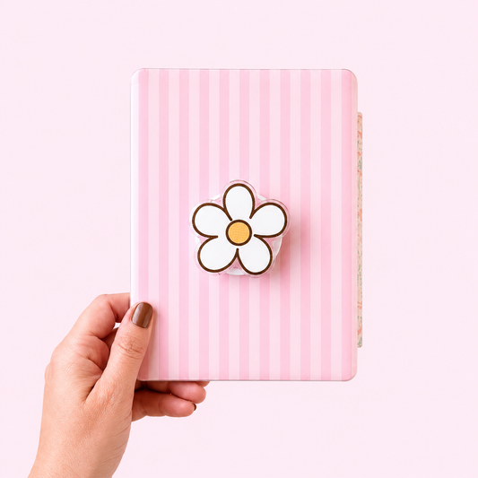 E-reader / Phone Magsafe Pop Grip - White Flower