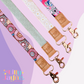 Blue Petal Fabric Lanyard