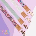 Load image into Gallery viewer, Pink Sunset Fabric Lanyard
