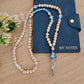 Wooden Bead Personalised Lanyard - Bluey