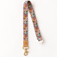 Winter Blooms Fabric Lanyard