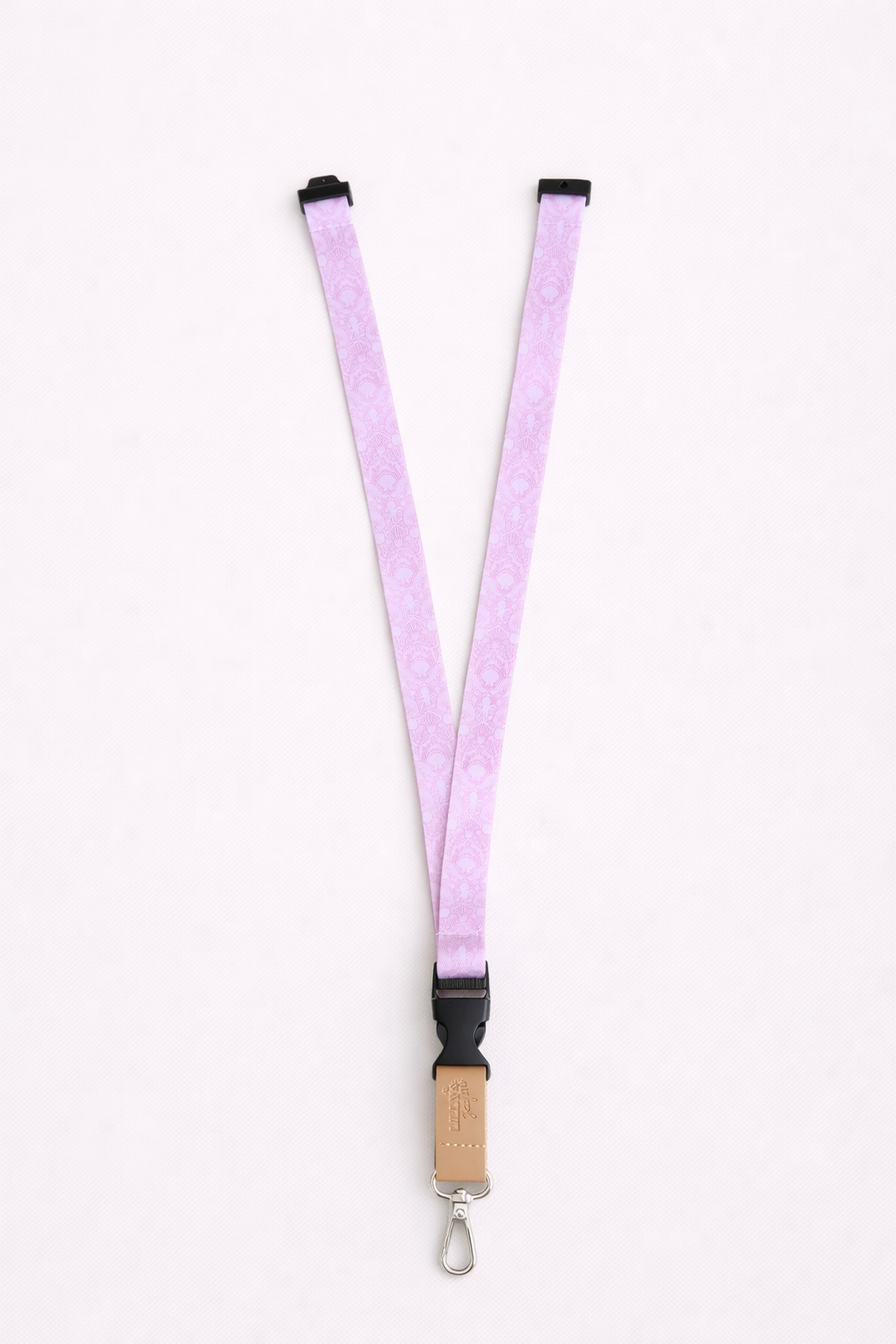 Coral Coast Fabric Lanyard | Detachable Silver clip