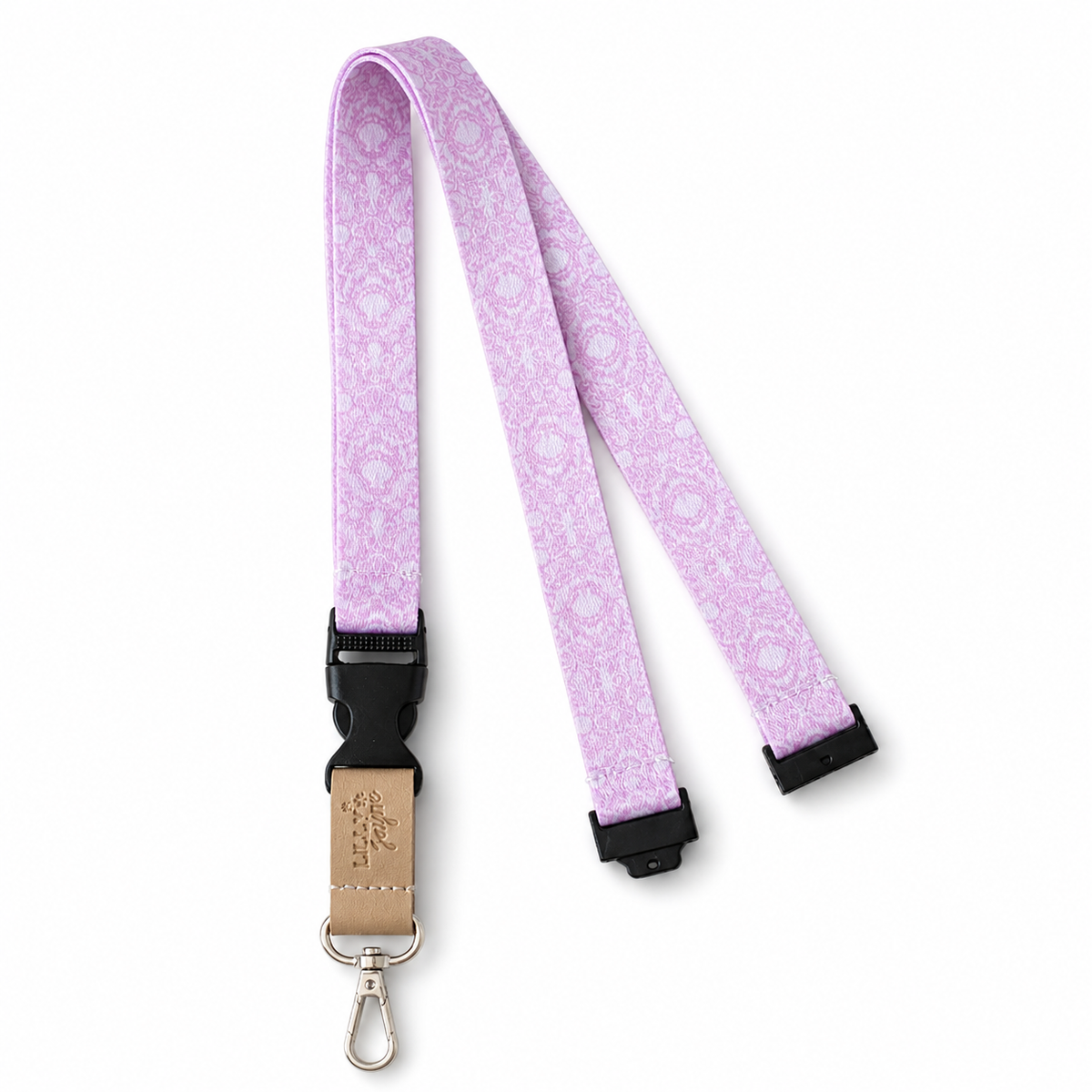 Coral Coast Fabric Lanyard | Detachable Silver clip