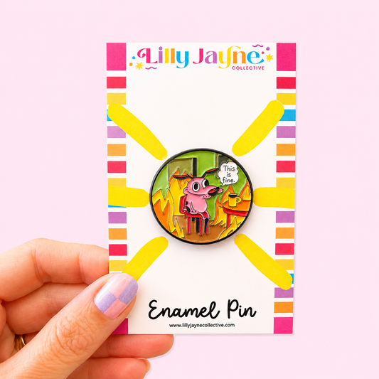 It's Fine Enamel Pin