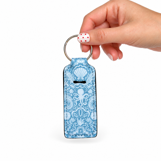 💄 Lip Balm Keychain Holder (Whitsunday Waters)