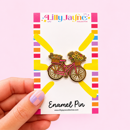 Country Bike Enamel Pin