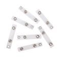 Load image into Gallery viewer, White plastic strips with metal connectors on a white background
