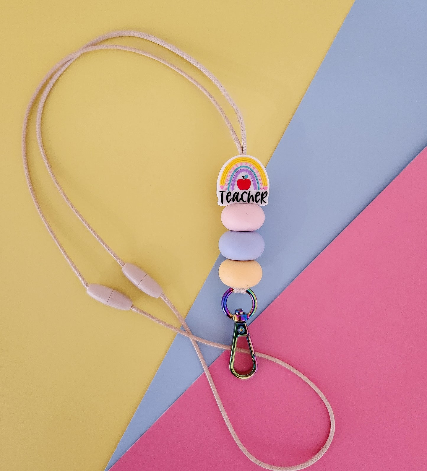 🌈 Over The Rainbow Teacher Lanyard