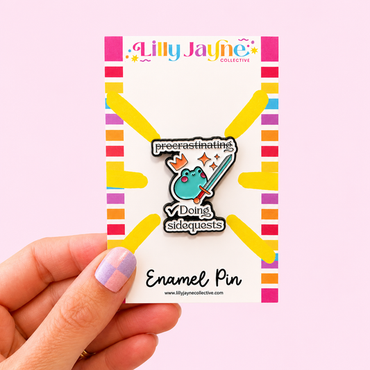 Doing Side Quests - ADHD Enamel Pin