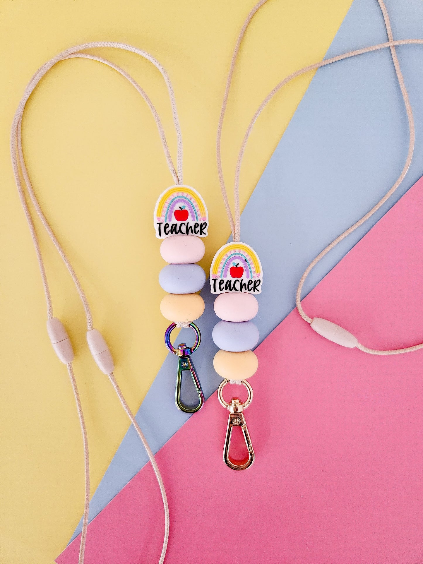 🌈 Over The Rainbow Teacher Lanyard