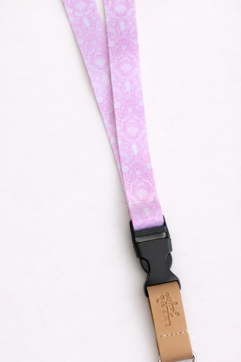 Coral Coast Fabric Lanyard | Detachable Silver clip