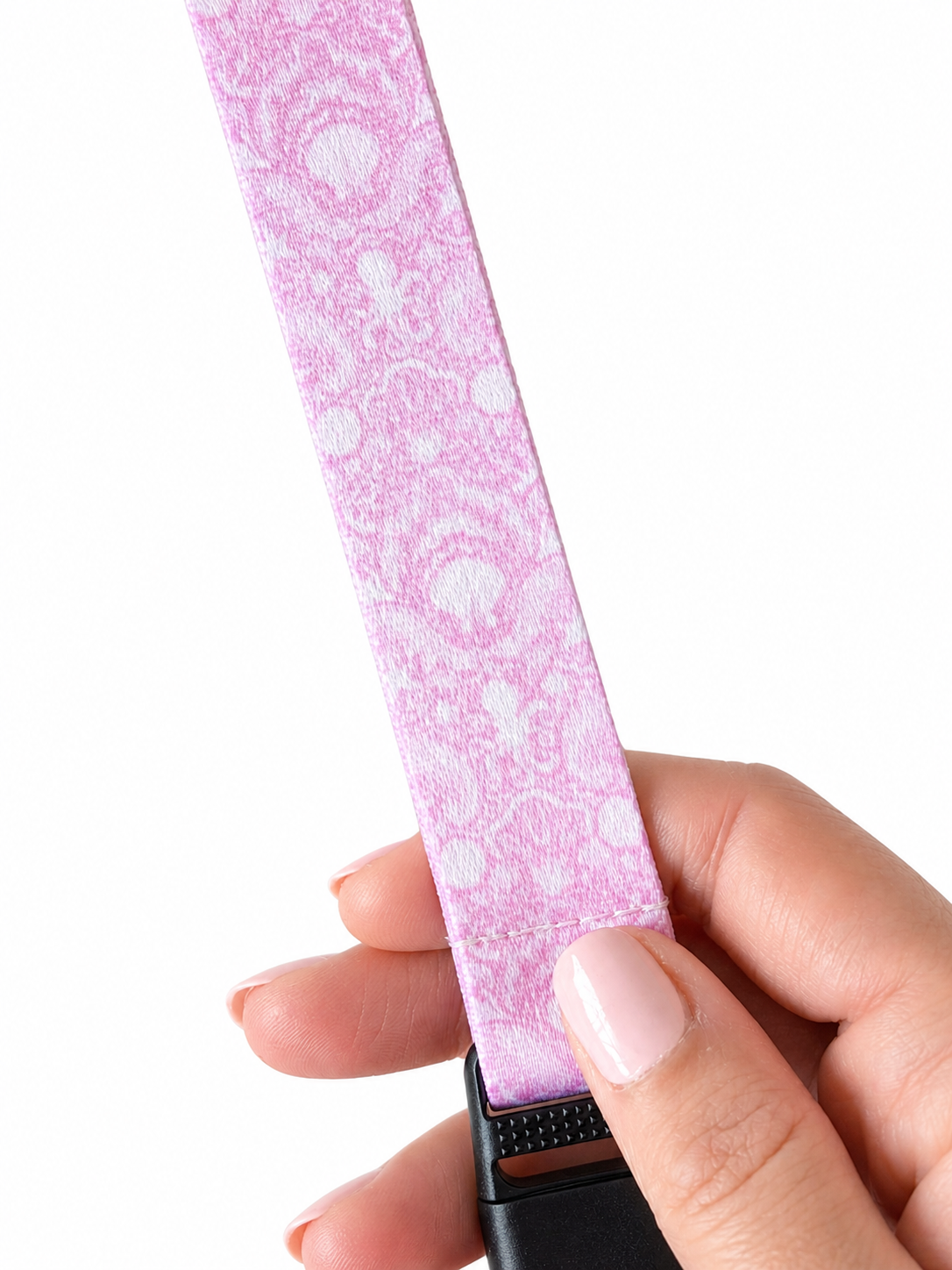 Coral Coast Fabric Lanyard | Detachable Silver clip