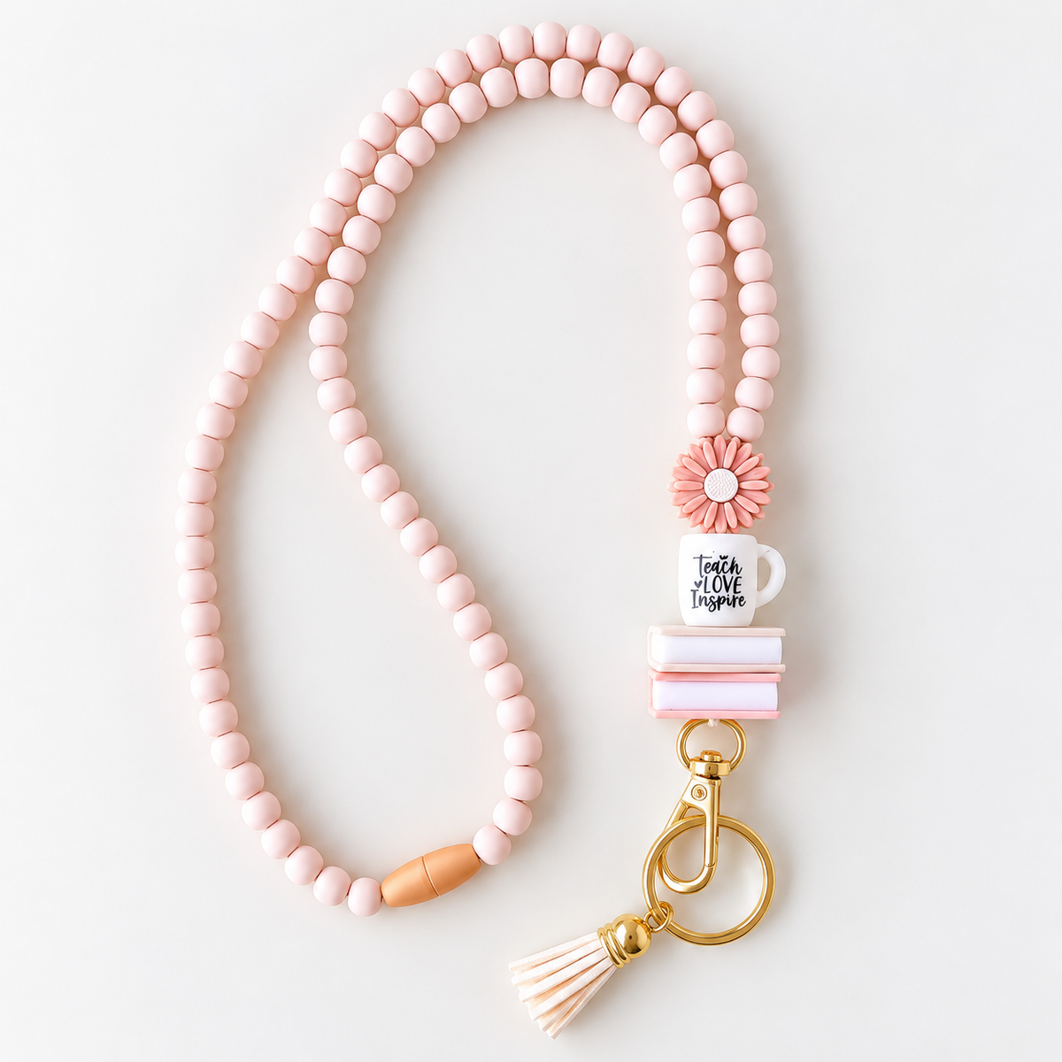 Wooden Bead- Teach Love Inspire