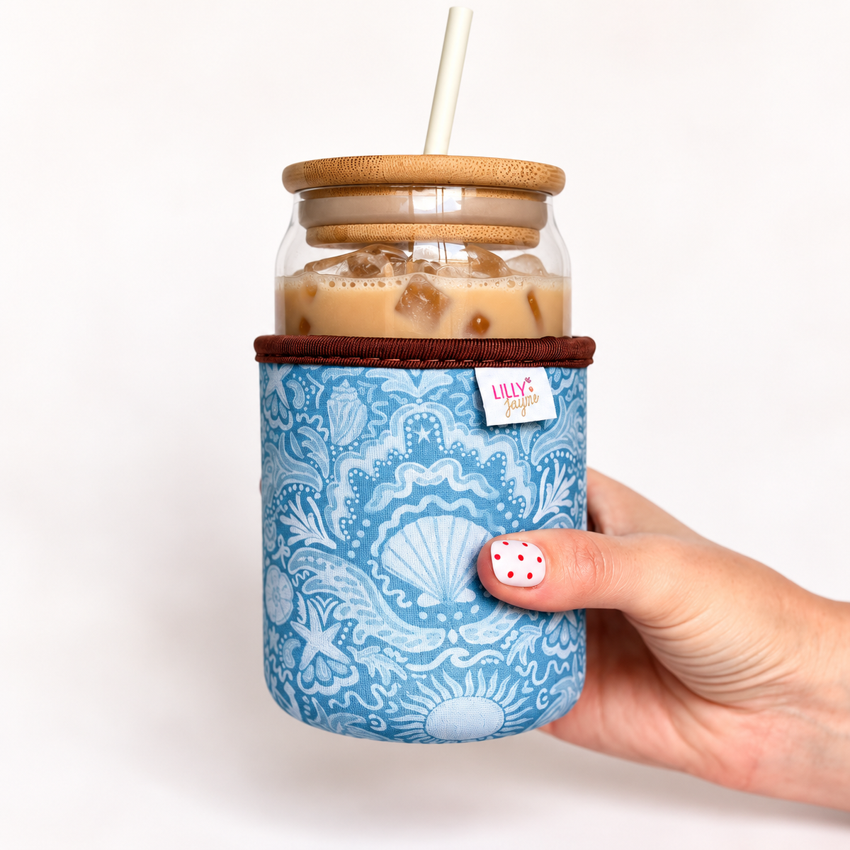 Whitsunday Waters - Rayni Cup Cozy - Reusable Coffee Sleeve (16oz)