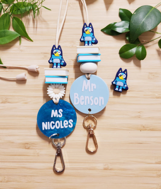 Teacher Personalised Lanyard - Bluey Lanyard