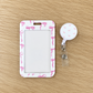 Pink Bow ID reel badge & ID Holder combo | Healthcare | Educators | Office