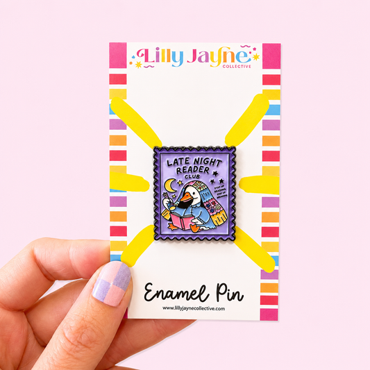 Late Night Reader Enamel Pin