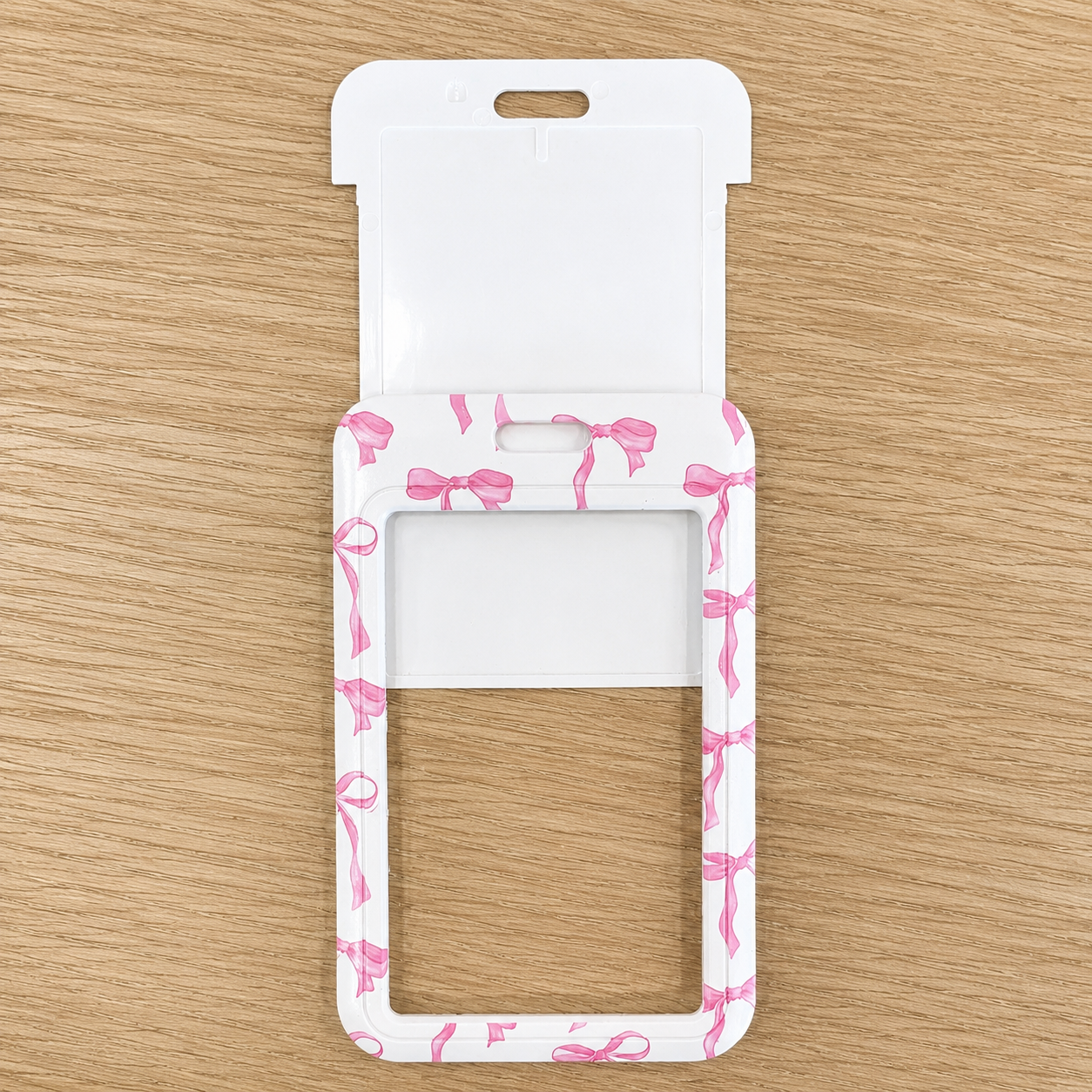 Pink Bow ID reel badge & ID Holder combo | Healthcare | Educators | Office