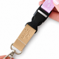 Coral Coast Fabric Lanyard | Detachable Silver clip