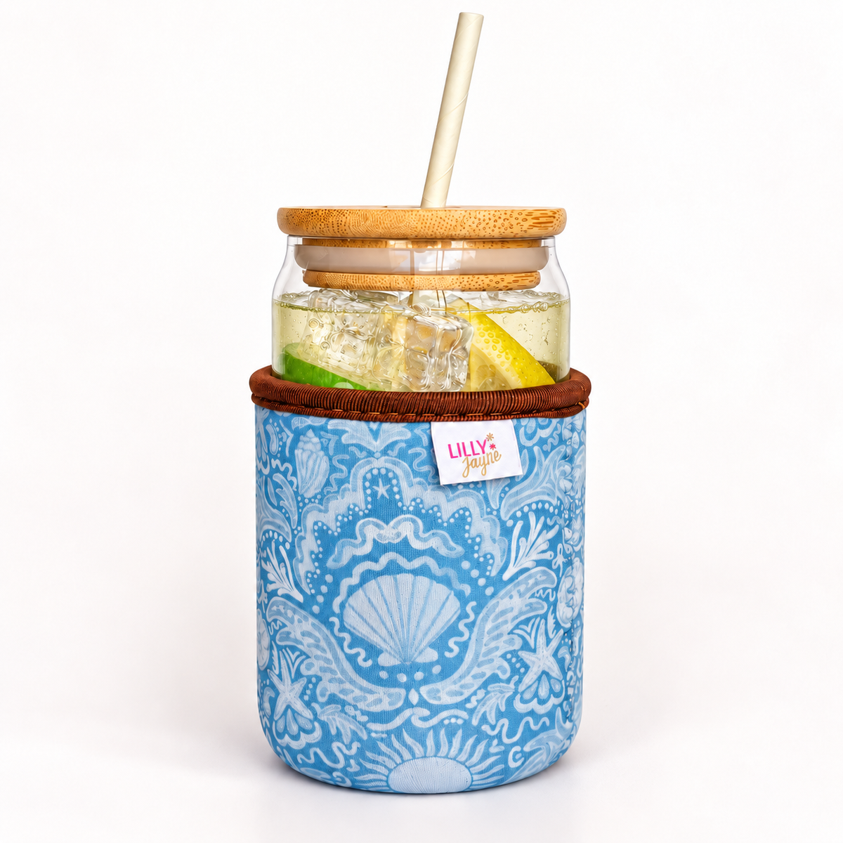 Whitsunday Waters - Rayni Cup Cozy - Reusable Coffee Sleeve (16oz)